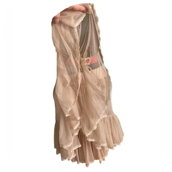 Vintage Anthropologie Odille Black Layered Tulle Skirt - pristine size S/M - Picture 7 of 11